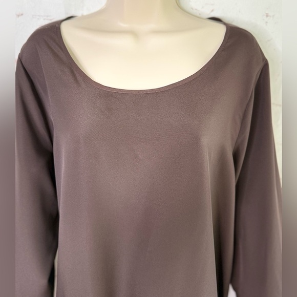 MICHAEL MICHAEL KORS XL Crepe Blouson Top Elastic Hem Side Tie Pullover Style - Picture 9 of 15